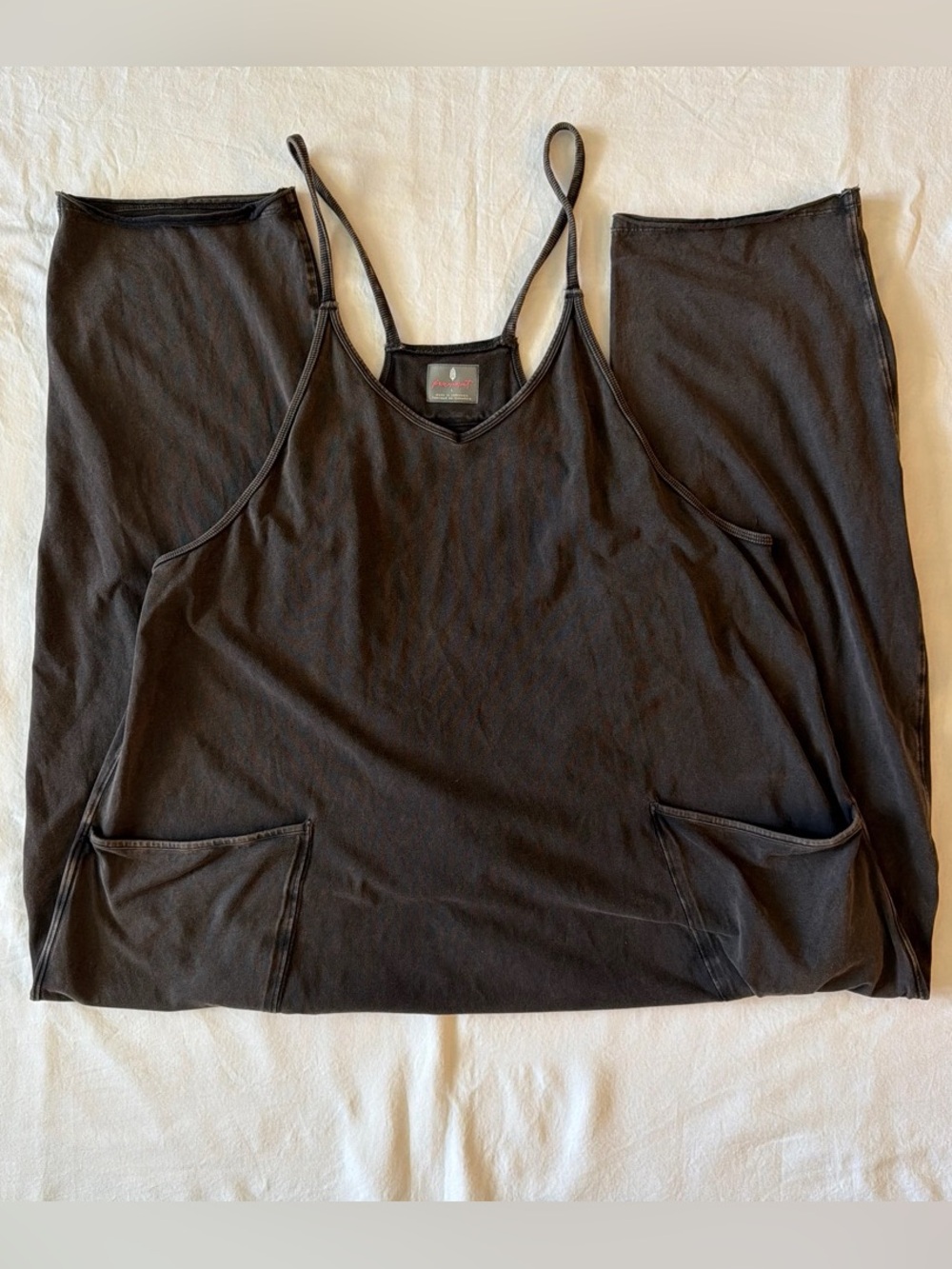 FP Movement by Free People Black Jumpsuit with Slim Straps